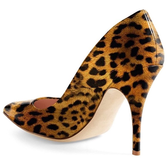 Size 8 Women's Chic Pointed Toe Mid Heel Pumps - Picture 3 of 12